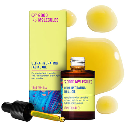 Good Molecules Ultra-Hydrating Facial Oil – Nourishing Face Moisturizer with Sea Buckthorn and Camellia Oils
