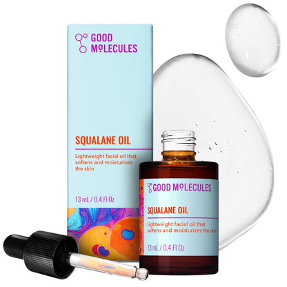 Good Molecules Squalane Oil - 100% Natural, Non-Greasy Moisturizer for Face, Skin & Hair - Ultra Hydrating & Firming