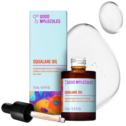 Good Molecules Squalane Oil - 100% Natural, Non-Greasy Moisturizer for Face, Skin & Hair - Ultra Hydrating & Firming