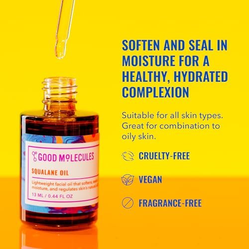 Good Molecules Squalane Oil - 100% Natural, Non-Greasy Moisturizer for Face, Skin & Hair - Ultra Hydrating & Firming - görsel 4