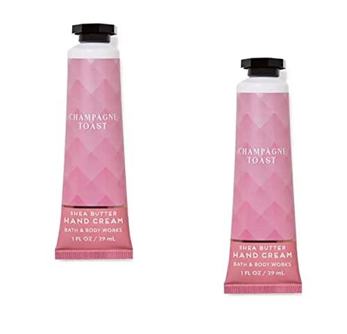 Bath & Body Works Shea Butter Hand Cream Travel Size 1.0 Fl Oz, 2-Pack - Champagne Toast - görsel 2