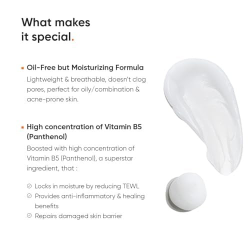 Minimalist Vitamin B5 10% Face Moisturizer - Oil-Free Lightweight Gel for Oily & Acne Prone Skin, 50g - görsel 12