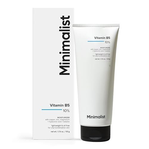 Minimalist Vitamin B5 10% Face Moisturizer - Oil-Free Lightweight Gel for Oily & Acne Prone Skin, 50g - görsel 2