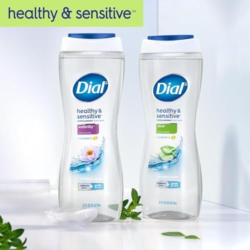 Dial Body Wash, Healthy & Sensitive Aloe Scent, 23 fl oz, Pack of 3 Avelisse