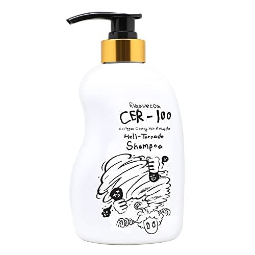 Elizavecca CER-100 Collagen Coating Hair A+ Muscle Hell-Tornado Shampoo - Oily Hair Control, 500ml Avelisse