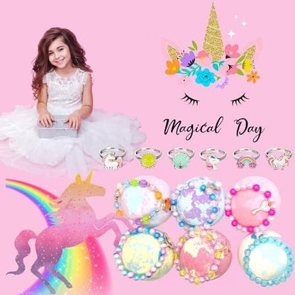 Unicorn Bath Bombs for Kids with Surprise Inside – Birthday Gifts for Girls Ages 3-8+ | MADO Avelisse