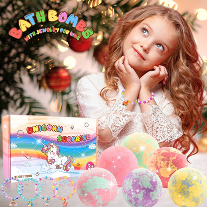 Unicorn Bath Bombs for Kids with Surprise Inside – Birthday Gifts for Girls Ages 3-8+ | MADO Avelisse