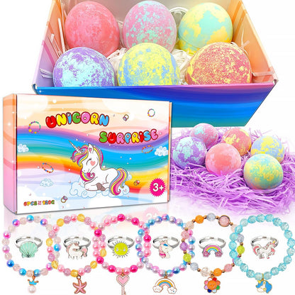 Unicorn Bath Bombs for Kids with Surprise Inside – Birthday Gifts for Girls Ages 3-8+ | MADO Avelisse