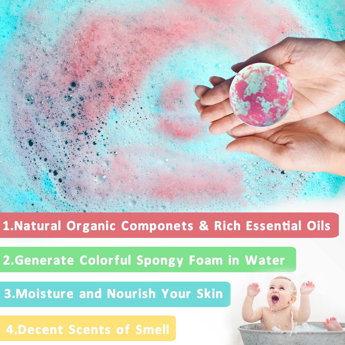Unicorn Bath Bombs for Kids with Surprise Inside – Birthday Gifts for Girls Ages 3-8+ | MADO Avelisse