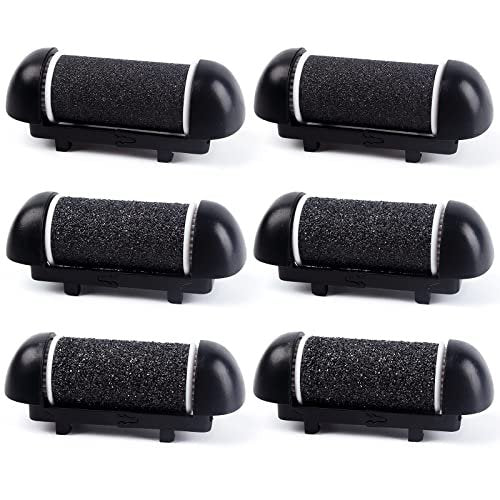 6 PCS Replacement Roller Head for Electric Callus Remover - Feet Pedicure Kit Refill Rollers - Extra Coarse, Regular Coarse, Fine - görsel 2