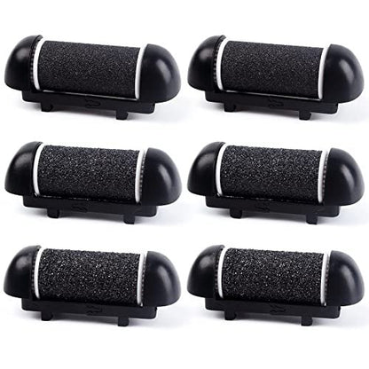 6 PCS Replacement Roller Head for Electric Callus Remover - Feet Pedicure Kit Refill Rollers - Extra Coarse, Regular Coarse, Fine