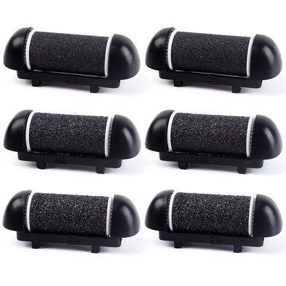 6 PCS Replacement Roller Head for Electric Callus Remover - Feet Pedicure Kit Refill Rollers - Extra Coarse, Regular Coarse, Fine
