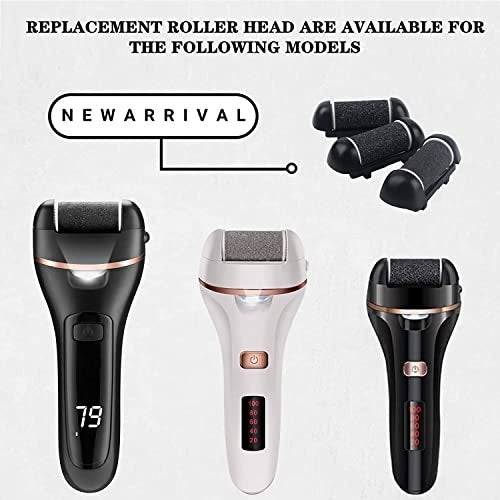 6 PCS Replacement Roller Head for Electric Callus Remover - Feet Pedicure Kit Refill Rollers - Extra Coarse, Regular Coarse, Fine - görsel 6