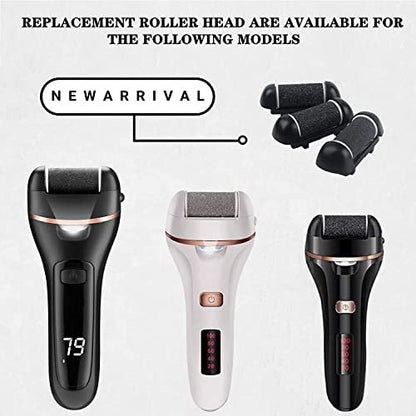 6 PCS Replacement Roller Head for Electric Callus Remover - Feet Pedicure Kit Refill Rollers - Extra Coarse, Regular Coarse, Fine