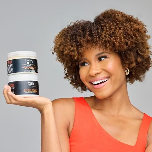 tgin Butter Cream Daily Moisturizer & Honey Miracle Hair Mask Duo – Rich Moisture & Deep Conditioning for Curly, Coily & Wavy Hair – 12 oz Each Avelisse