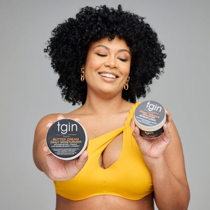 tgin Butter Cream Daily Moisturizer & Honey Miracle Hair Mask Duo – Rich Moisture & Deep Conditioning for Curly, Coily & Wavy Hair – 12 oz Each Avelisse