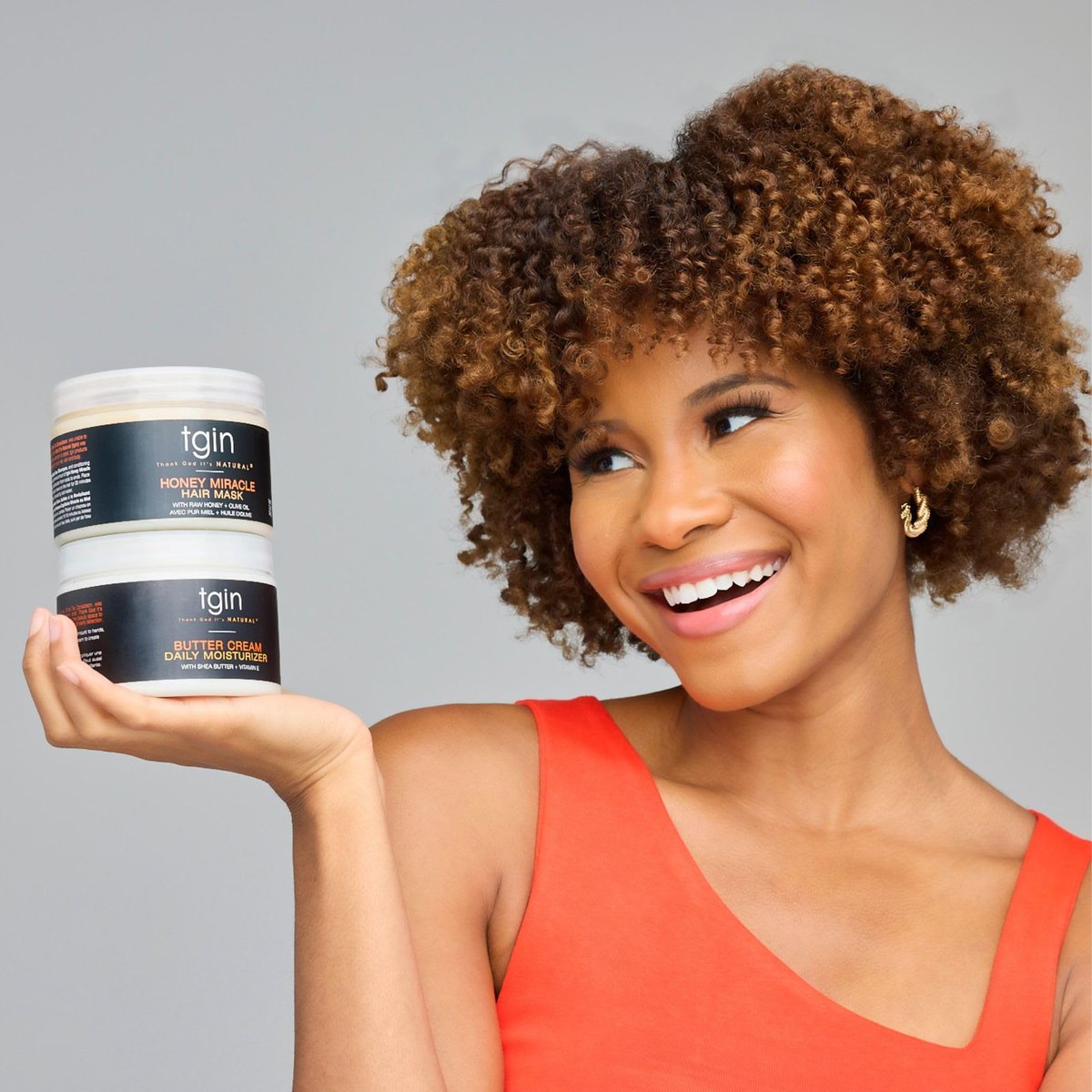 tgin Butter Cream Daily Moisturizer & Honey Miracle Hair Mask Duo – Rich Moisture & Deep Conditioning for Curly, Coily & Wavy Hair – 12 oz Each Avelisse