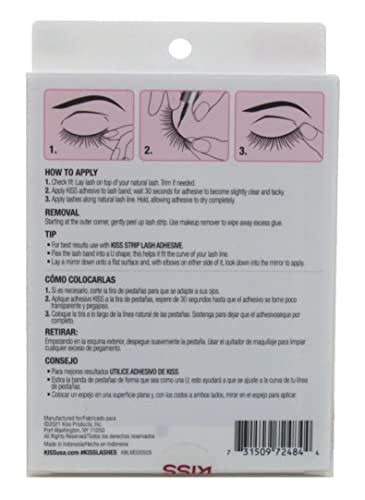 Kiss So Wispy Pompadour Lashes 5 Pairs (Pack of 3) – Voluminous False Eyelashes for a Dramatic Look Avelisse