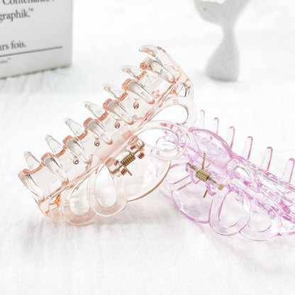 Bphne 4 Pack Clear Hair Clips for Women – 3.5 Inch Butterfly Banana Clips, Non Slip Strong Hold Jaw Clamps, Transparent Hair Clips for Thick or Thin Hair