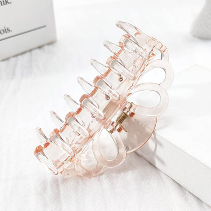 Bphne 4 Pack Clear Hair Clips for Women – 3.5 Inch Butterfly Banana Clips, Non Slip Strong Hold Jaw Clamps, Transparent Hair Clips for Thick or Thin Hair