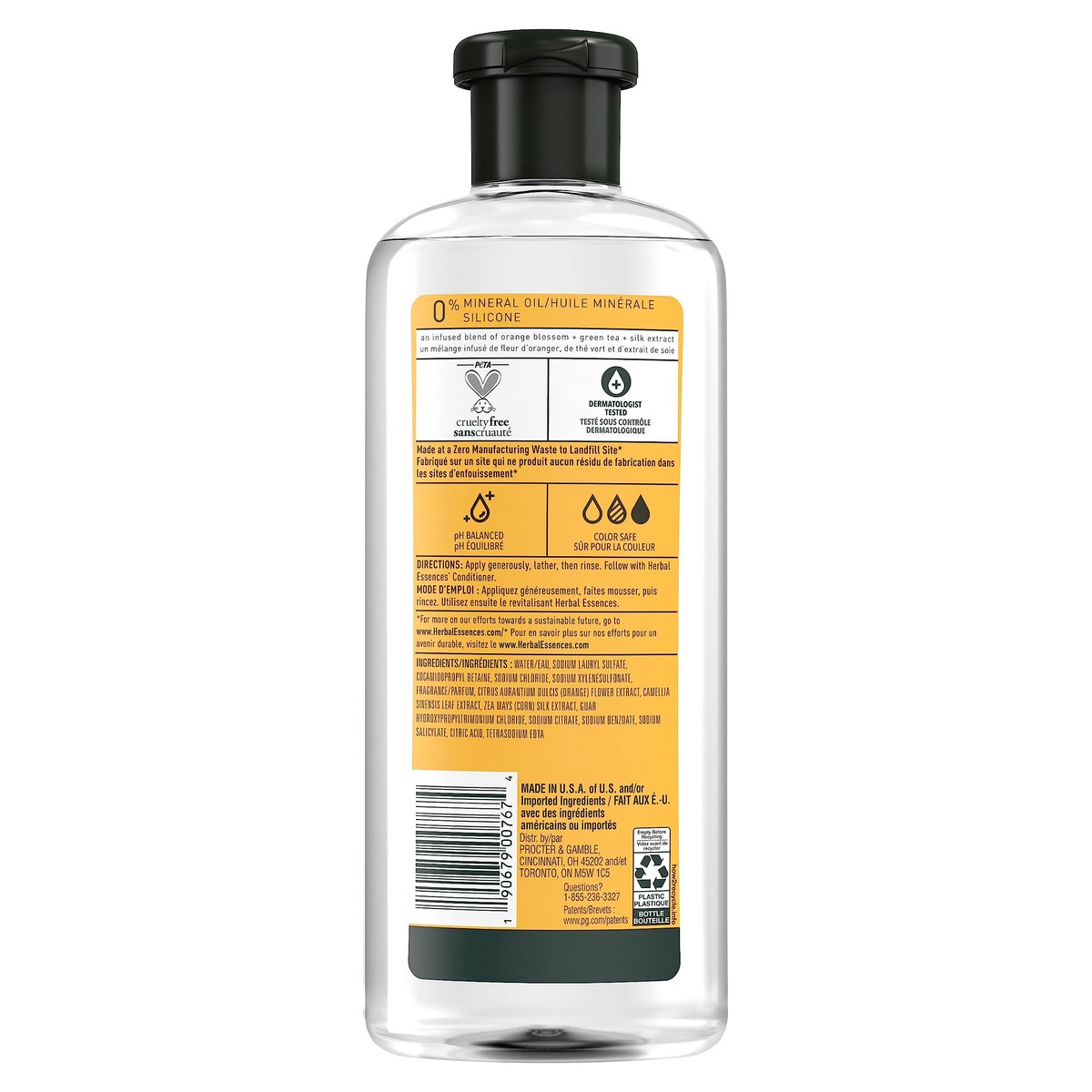 Herbal Essences Shampoo, Orange Citrus Blossoms, 13.5 fl oz - Revitalizing & Sulfate-Free Avelisse