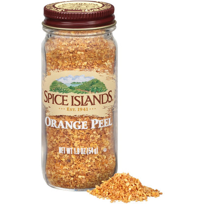 Spice Islands Orange Peel - 1.9 oz Premium Dried Orange Peel for Cooking & Baking