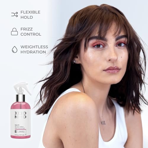 XMONDO Hair Salty Sea Salt Spray - Vegan Formula with Natural Minerals, Seaweed Extracts, and Baobab Oil for Texture, Volume, and Shine, 6 Fl Oz Avelisse
