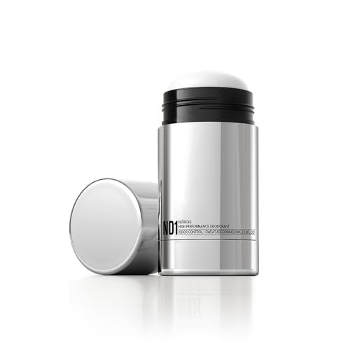 PATRICKS ND1 Aluminum-Free Men's Deodorant - Long-Lasting Odor & Sweat Protection, Bergamot & Neroli Scent - Vegan Formula with Niodor & Zinc, 2.82 oz Avelisse
