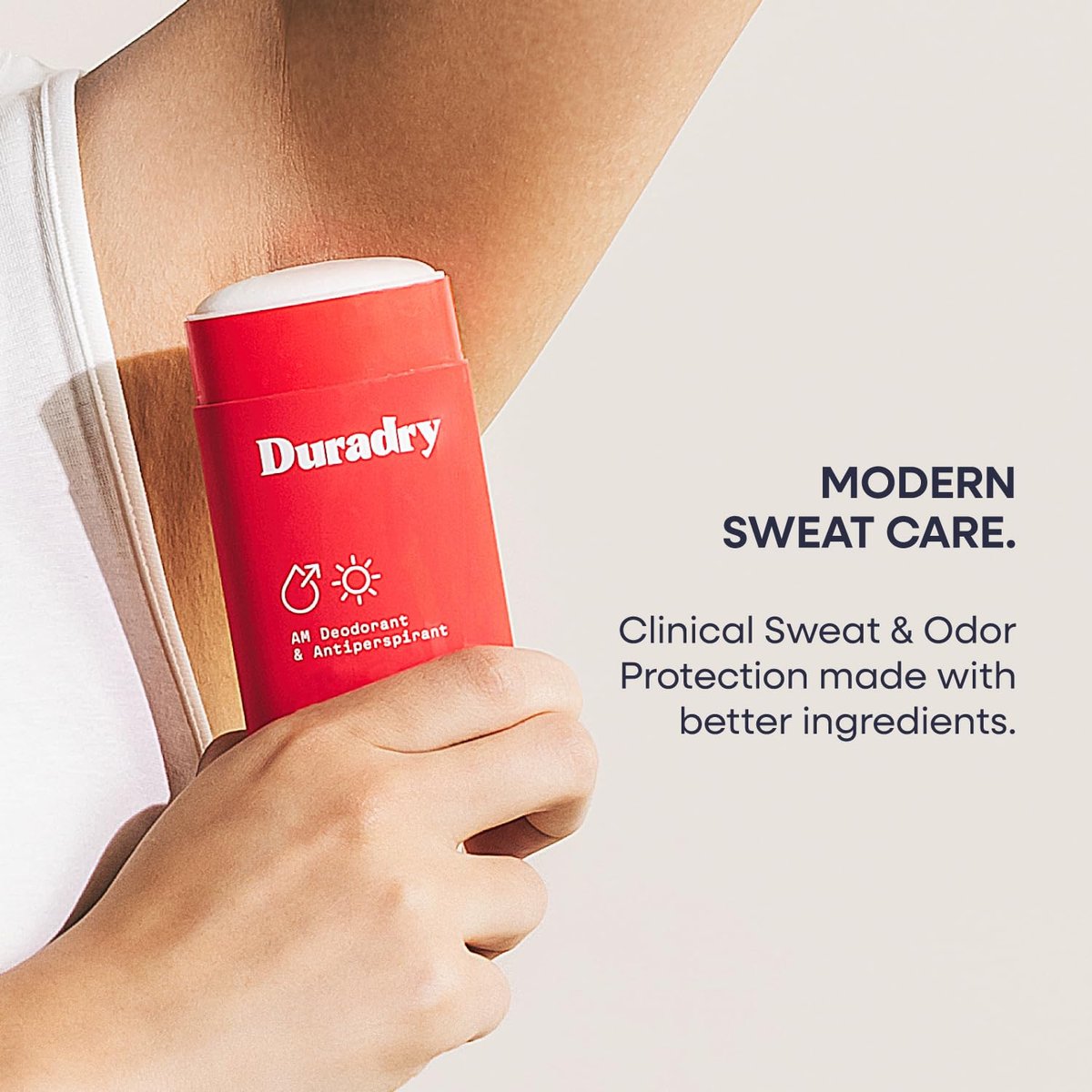 Duradry Clinical-Strength Antiperspirant Deodorant for Women and Men – Clean Formula with Natural Ingredients for Odor and Excessive Sweat Protection – Clear Sky (Crisp Pear + Vanilla) - görsel 3