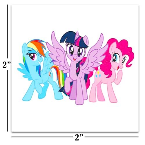 My Little Pony Temporary Tattoos Party Favors Bundle – 70+ Individual 2" x 2" MLP Tattoos for Kids, Boys & Girls – Made in USA - görsel 4