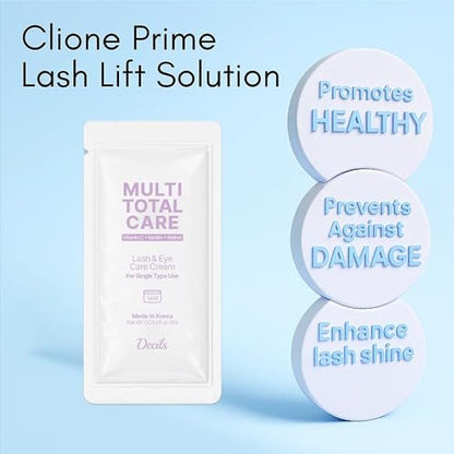 CLIONE PRIME Korean Lash Lift Lotion - Eyebrow Lamination & Eyelash Perm for Home & Professional Use Avelisse
