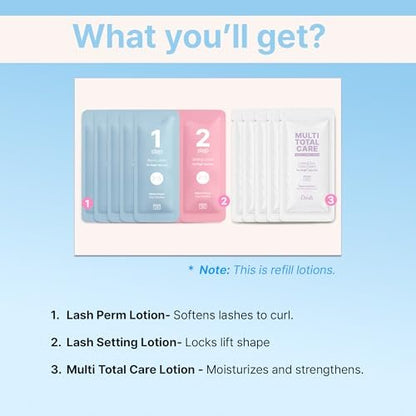 CLIONE PRIME Korean Lash Lift Lotion - Eyebrow Lamination & Eyelash Perm for Home & Professional Use Avelisse