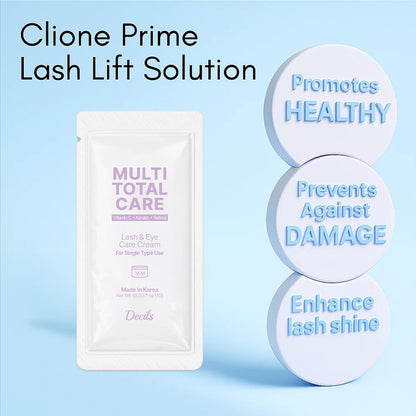 CLIONE PRIME Korean Lash Lift Lotion - Eyebrow Lamination & Eyelash Perm for Home & Professional Use Avelisse