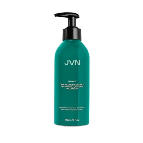 JVN Embody Volumizing Shampoo – Color Safe Clarifying Shampoo for Build-Up, Adds Fullness, Moisture & Shine, Non-Toxic, Silicone & Sulfate Free, 10 Fl Oz Avelisse