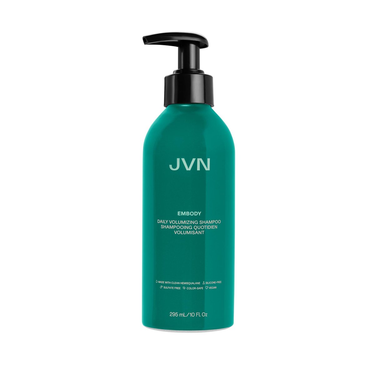 JVN Embody Volumizing Shampoo – Color Safe Clarifying Shampoo for Build-Up, Adds Fullness, Moisture & Shine, Non-Toxic, Silicone & Sulfate Free, 10 Fl Oz Avelisse