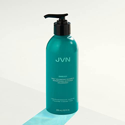 JVN Embody Volumizing Shampoo – Color Safe Clarifying Shampoo for Build-Up, Adds Fullness, Moisture & Shine, Non-Toxic, Silicone & Sulfate Free, 10 Fl Oz Avelisse