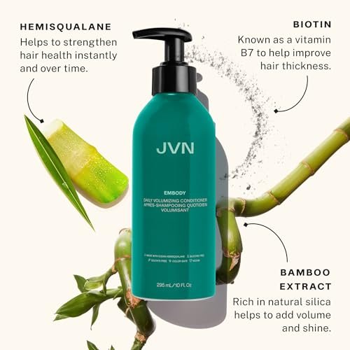 JVN Embody Volumizing Conditioner for Fine or Thin Hair, 10 Fl Oz - Adds Fullness, Moisture & Shine, Non-Toxic, Silicone & Paraben Free Avelisse