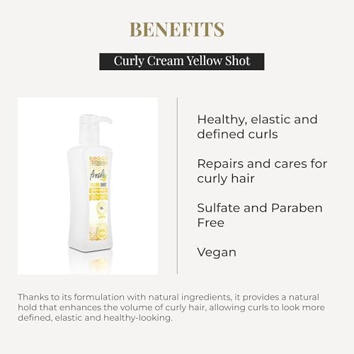 SALERM Curl Activator Cream – Biokera Fresh Yellow Shot – 300 ml – Defined Curls, Deep Hydration, Frizz-Free – Sulfate-Free & Paraben-Free Avelisse