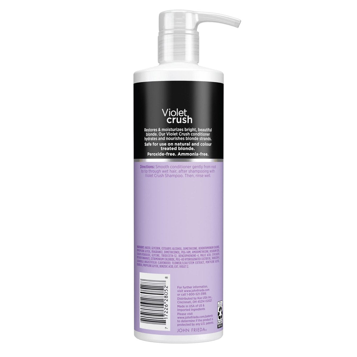 John Frieda Violet Crush Purple Conditioner for Blonde Hair - Neutralizes Brassy Tones, 16 FL OZ Avelisse