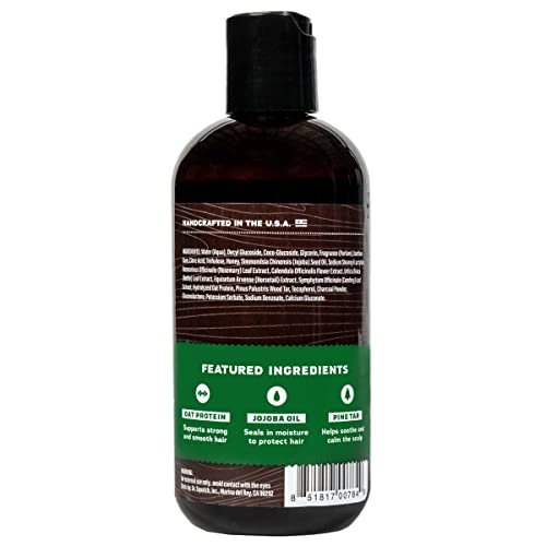 Dr. Squatch Pine Tar Shampoo - Natural Men's Shampoo for Thick, Healthy Hair Avelisse