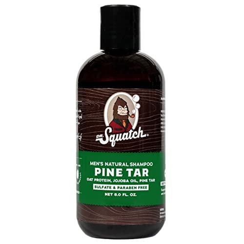 Dr. Squatch Pine Tar Shampoo - Natural Men's Shampoo for Thick, Healthy Hair Avelisse