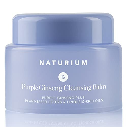 Naturium Purple Ginseng Cleansing Balm Plus - Smoothing Face Wash with Plant-Based Esters & Linoleic-Rich Oils, 3.0 oz - görsel 1