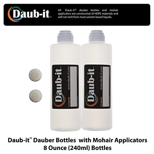 Racquet Art Daub-it Empty Bottles with Mohair Dauber Applicators - 8 oz - 2 Pack - görsel 4
