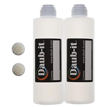 Racquet Art Daub-it Empty Bottles with Mohair Dauber Applicators - 8 oz - 2 Pack