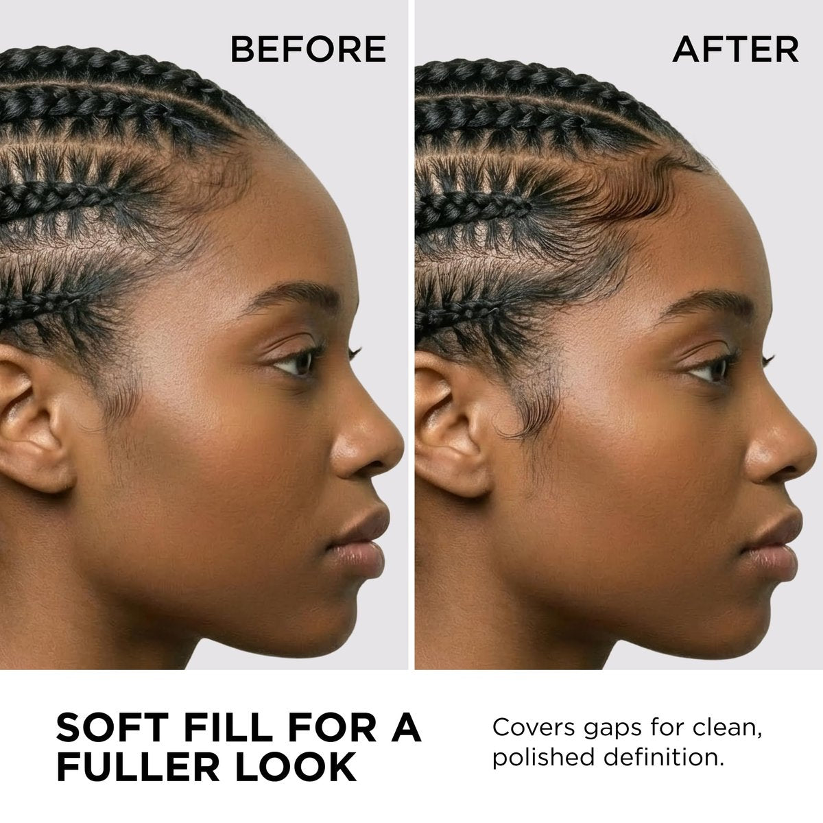 Style Factor EDGE BOOSTER HIDEOUT Water-Based Pomade - Strong Hold & Instant Gray Coverage for Edges, Flyaways & Roots - High Shine Finish - Natural Black - 3.38 oz Avelisse