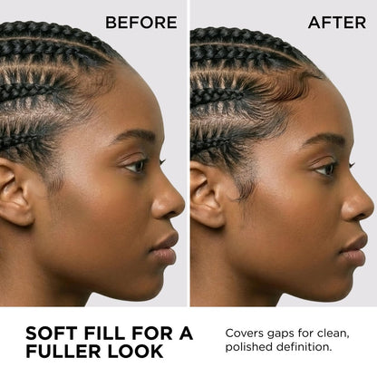 Style Factor EDGE BOOSTER HIDEOUT Water-Based Pomade - Strong Hold & Instant Gray Coverage for Edges, Flyaways & Roots - High Shine Finish - Natural Black - 3.38 oz Avelisse