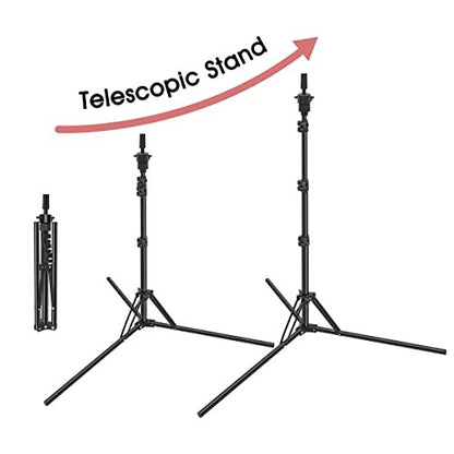 LNASI Mannequin Head Stand – Foldable Wig Stand Tripod for Hairdressing Training, Metal Adjustable Wig Head Stand with Wig Caps, T-Pins, Comb & Hair Clips Avelisse