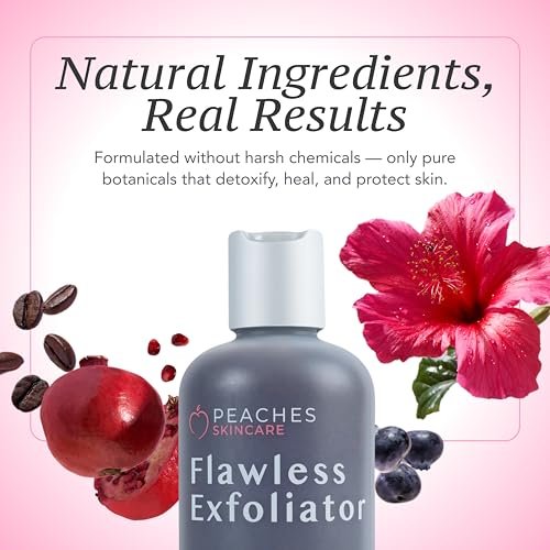 Vegan Face Exfoliator Scrub – Gentle Daily Facial Scrub with Blueberry, Coffee Bean, and Vitamin C – Face Exfoliant for Smooth, Radiant Skin – Flawless Exfoliator (8 oz) Avelisse