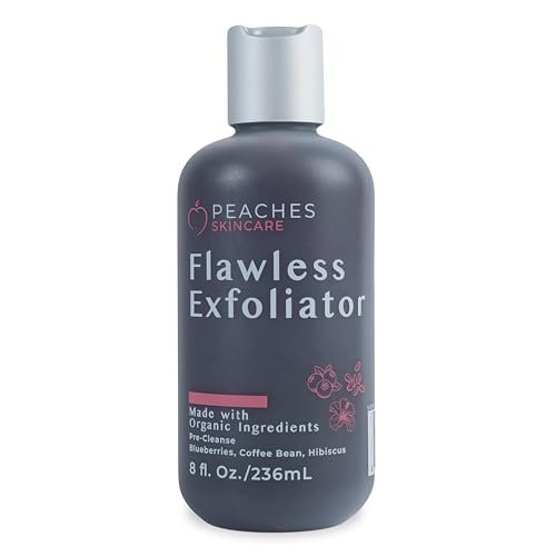 Vegan Face Exfoliator Scrub – Gentle Daily Facial Scrub with Blueberry, Coffee Bean, and Vitamin C – Face Exfoliant for Smooth, Radiant Skin – Flawless Exfoliator (8 oz) Avelisse