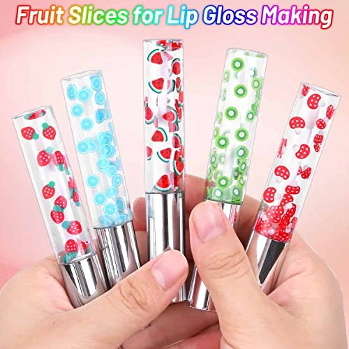 16000 Pcs Fruit Nail Art Slices - Acejoz 20 Styles Fruit Slime Charms Fimo Slices 3D Polymer Slices for Slime, Lip Gloss Making, Resin and Nail Art Decorations - görsel 14